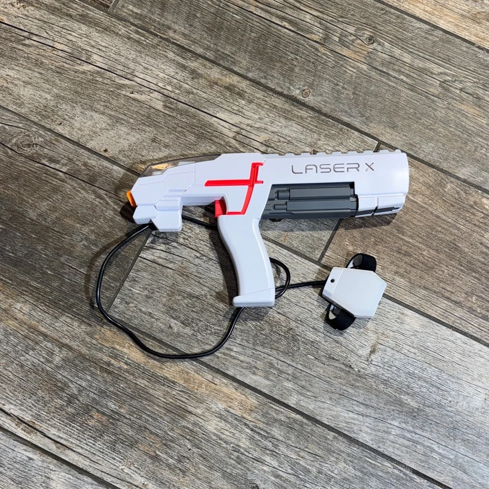 White and Red Laser Blaster
